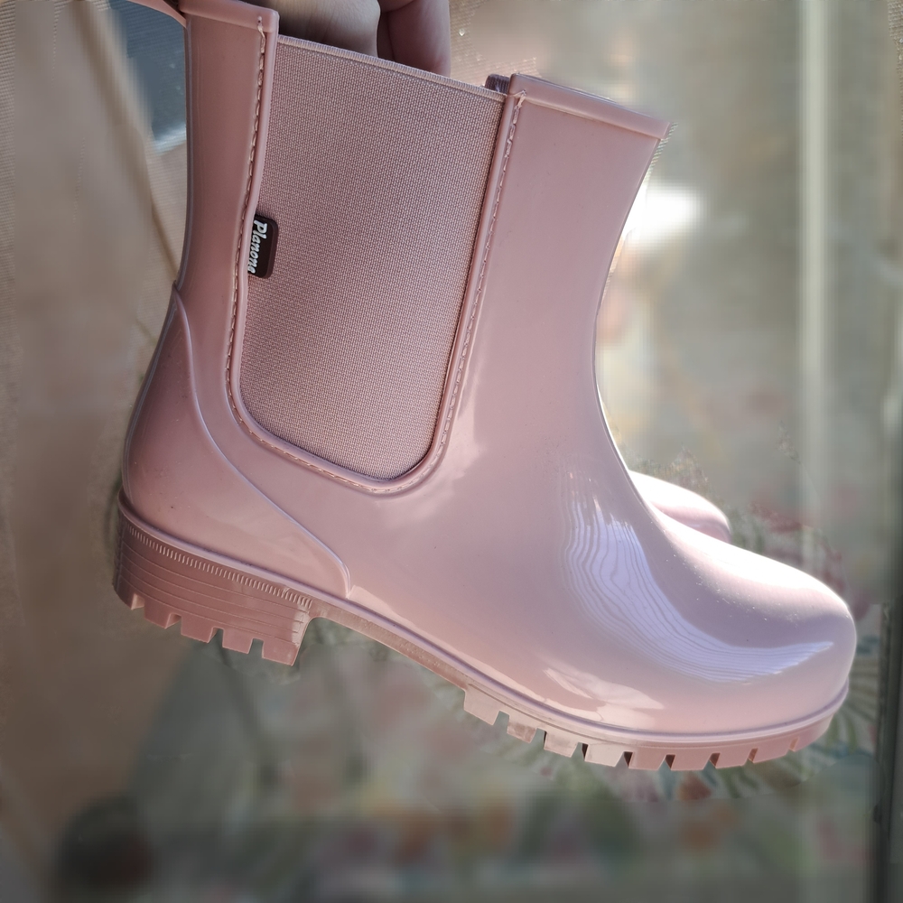 Pink Ankle Rain Boots